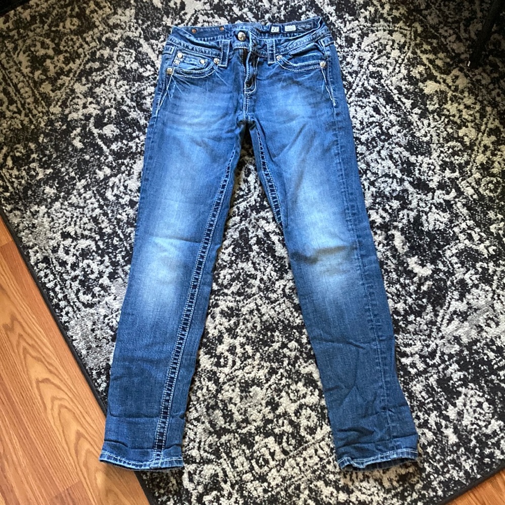 Miss Me Easy Skinny Jeans - Western Style